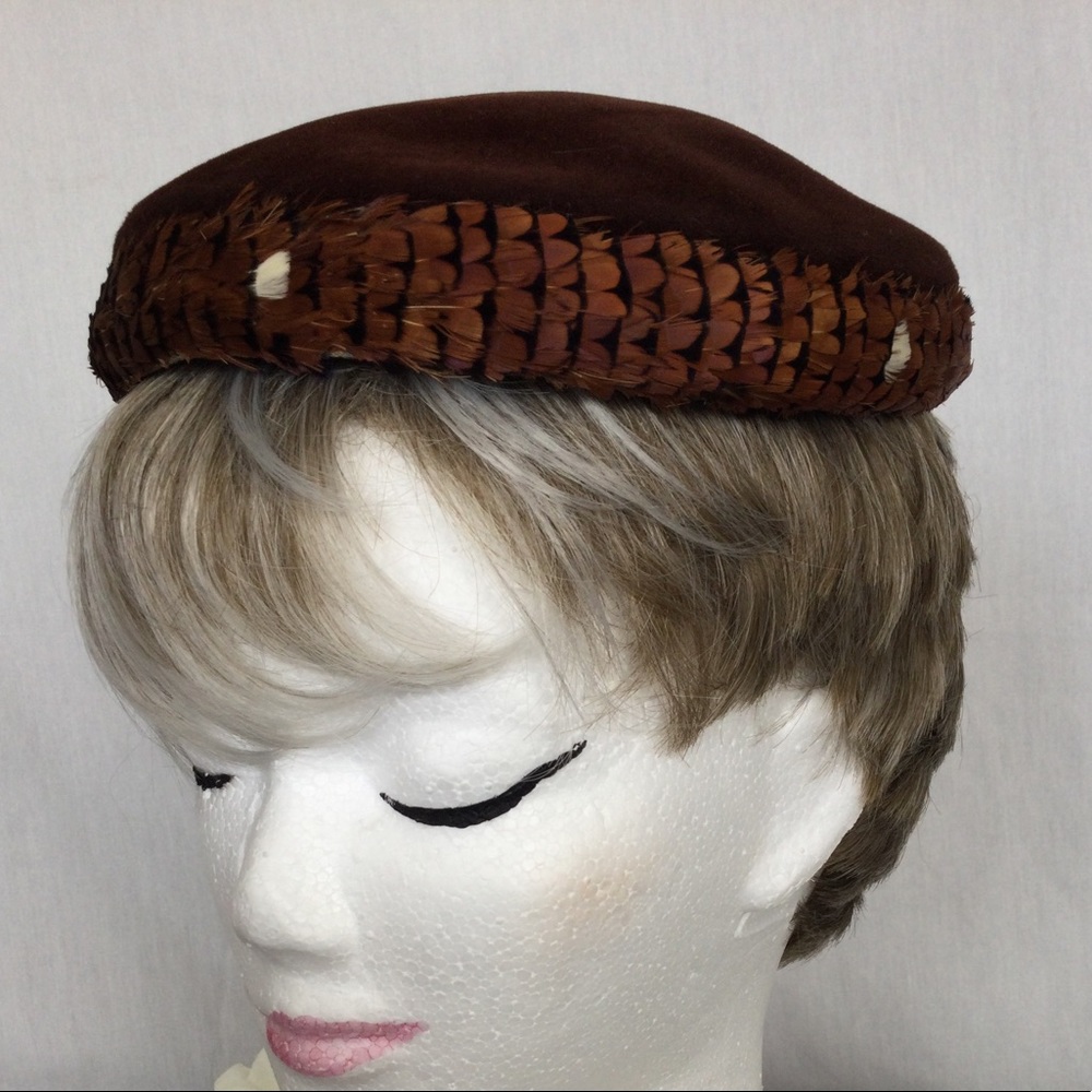 Darling Kohinoor by Caroline Skull Cap Feathered
